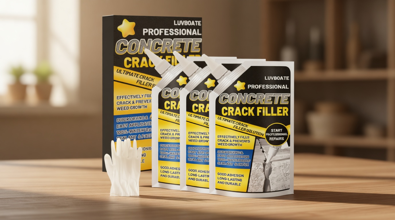 Concrete Crack Filler, 4.5LB High Elasticity Self Leveling Cement Crack Filler, Slab Concrete Waterproof Repair Sealant for Driveway, Walkway, Patio, Joint, Indoor and Outdoor - Grey (74oz)