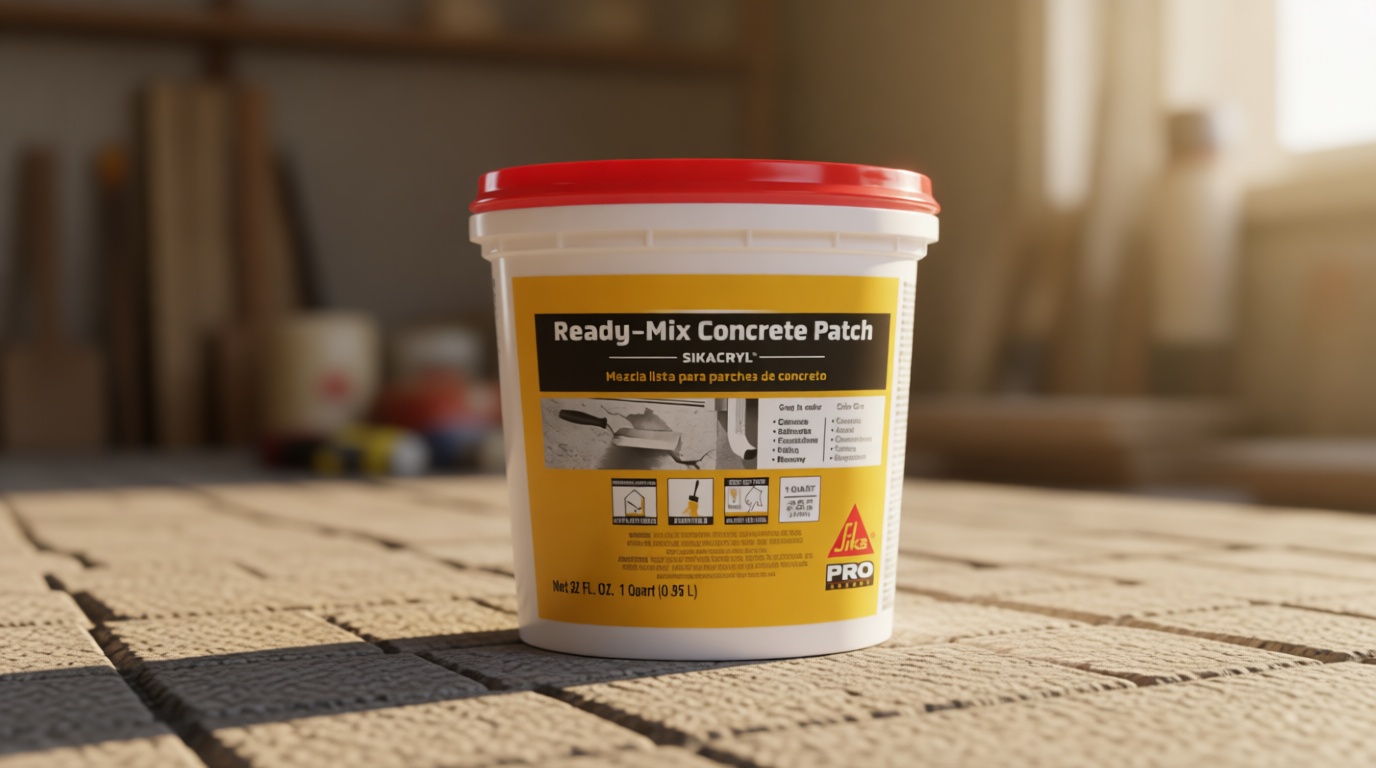 Sika - Sikacryl - Gray - Ready-Mix Concrete Patch - for Repairing spalls and Cracks in Concrete and Masonry - Textured - 1 qt (Pack of 1)