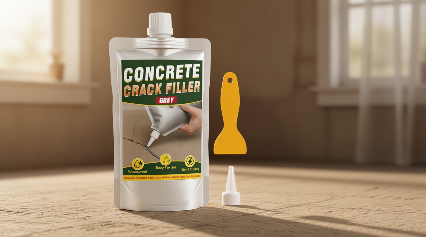Concrete Crack Filler, 200g Cement Crack Filler, High Elasticity Self Leveling Crack Sealant, Waterproof Concrete Caulk for Driveway, Walkway, Patio, Indoor and Outdoor Joint Repair