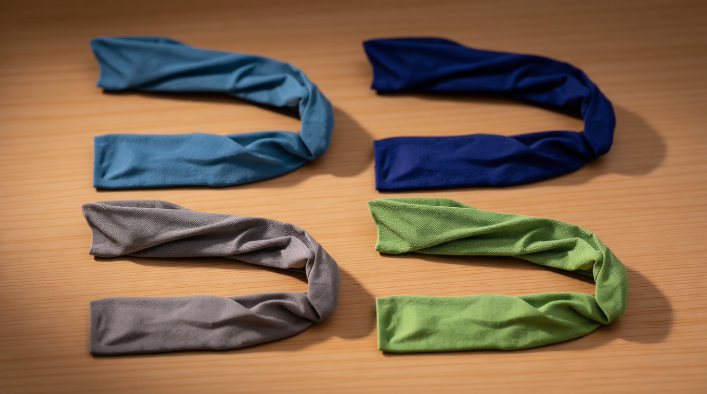 4 Packs Cooling Towel (40"x 12"), Ice Towel, Microfiber, Soft Breathable Chilly Towel Stay Cool for Yoga, Sport, Gym, Workout, Camping, Fitness, Running, Workout & More Activities (Multicolor)