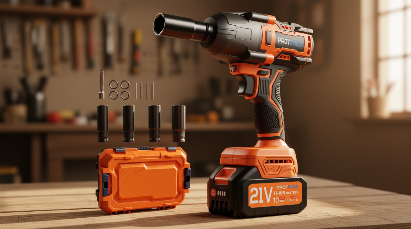 Cordless Impact Wrench, 900Ft-lbs (1200N.m) 1/2" Brushless Impact Gun, 21V High Torque Power Impact Driver, 2x4.0Ah Batteries Electric Impact Motor Variable Speeds for Car/Pickup Truck/Mower