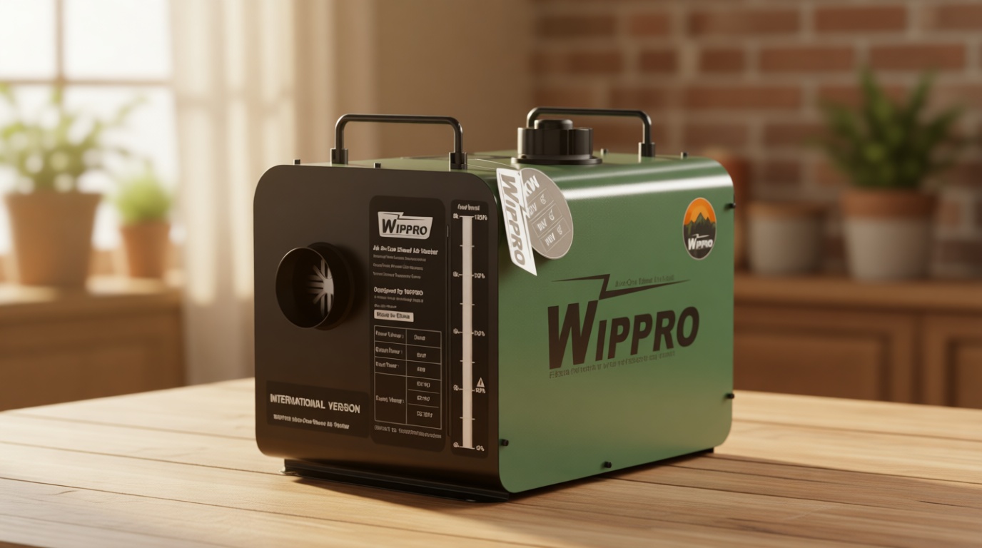 WIPPRO Diesel Heater 8KW 12V 24V 110V All-in-One,2Gal Portable Diesel Air Heater with LCD Switch & Remote Control for Car RV Truck Boat Campervans Caravans Campers(Green）