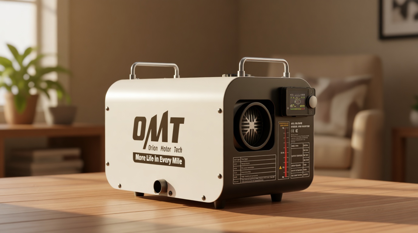 Orion Motor Tech Portable Diesel Heater, 8kW Camper Heater with CO Alarm Auto Shutoff, Diesel Parking Heater for Car Truck Boat RV with 1.7gal Tank Bluetooth Remote Control for 12/24V DC 110V Power