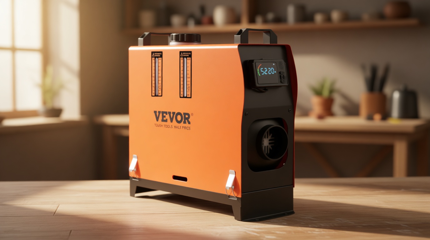 VEVOR 8KW Diesel Heater All in One, Diesel Air Heater with Bluetooth App Control, Portable Parking Heater Automatic Altitude Adjustment Max 18045 ft, Remote Control and LCD, for Vehicles and Indoors