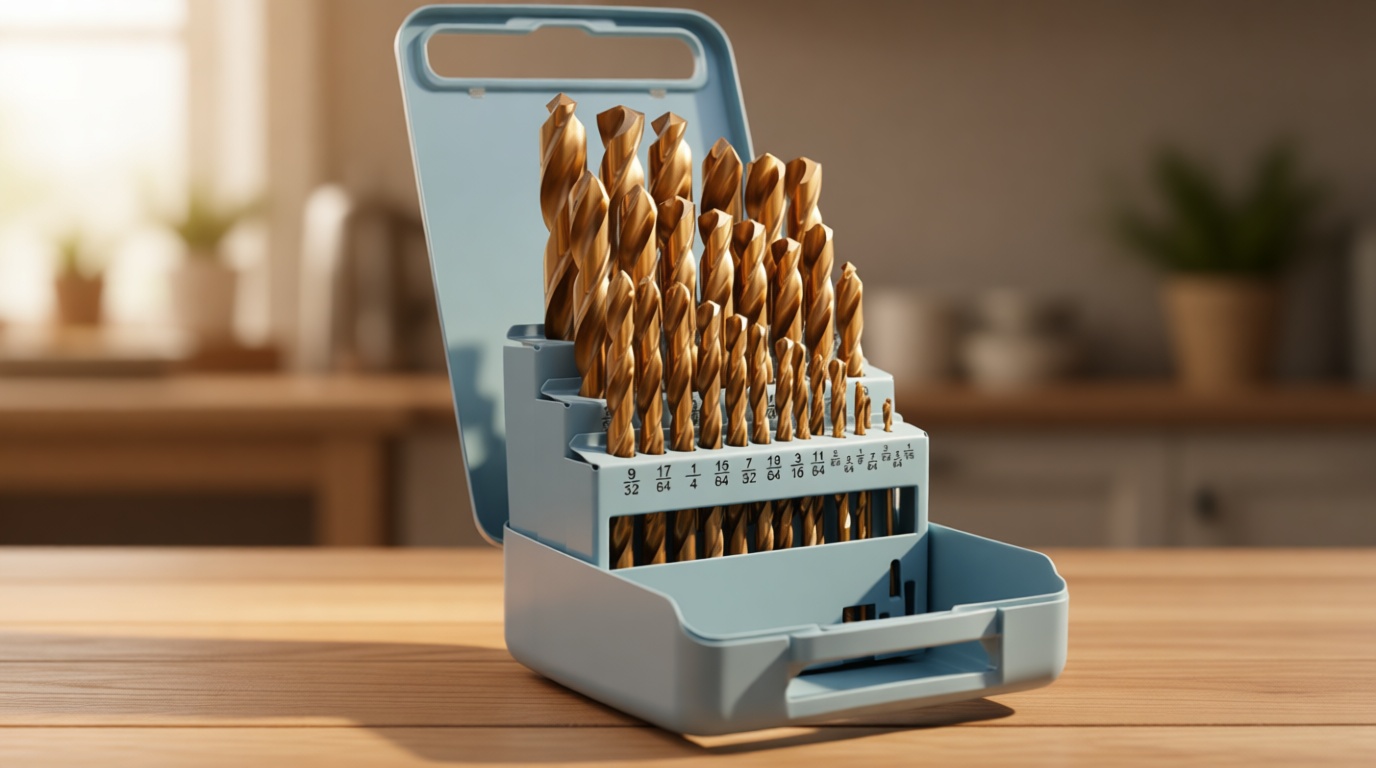 Cobalt Drill Bit Set - 29Pcs M35 HSS Twist Drill Bits for Hardened Metals, Stainless Steel, Cast Iron and Wooden Plastics with Metal Index Storage Box, 1/16"-1/2"