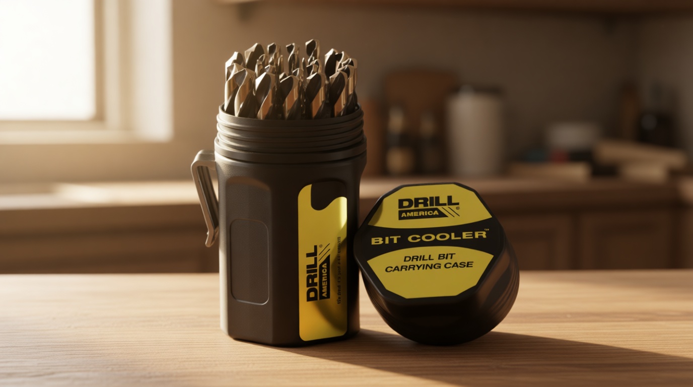 Drill America - KFD29J-PC 29 Piece Heavy Duty High Speed Steel Drill Bit Set with Black and Gold Finish in Round Case (1/16" - 1/2" x 64ths), KFD Series