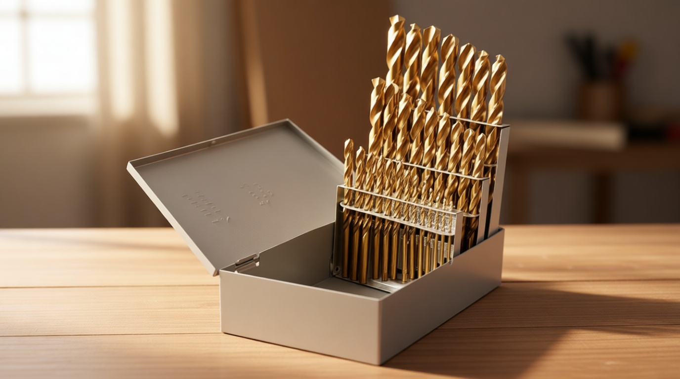 Cobalt Drill Bit Set - 29Pcs M35 High Speed Steel Twist Drill Bits for Hardened Metals, Stainless Steel, Cast Iron and Wooden Plastics with Metal Index Storage Box, 1/16"-1/2"