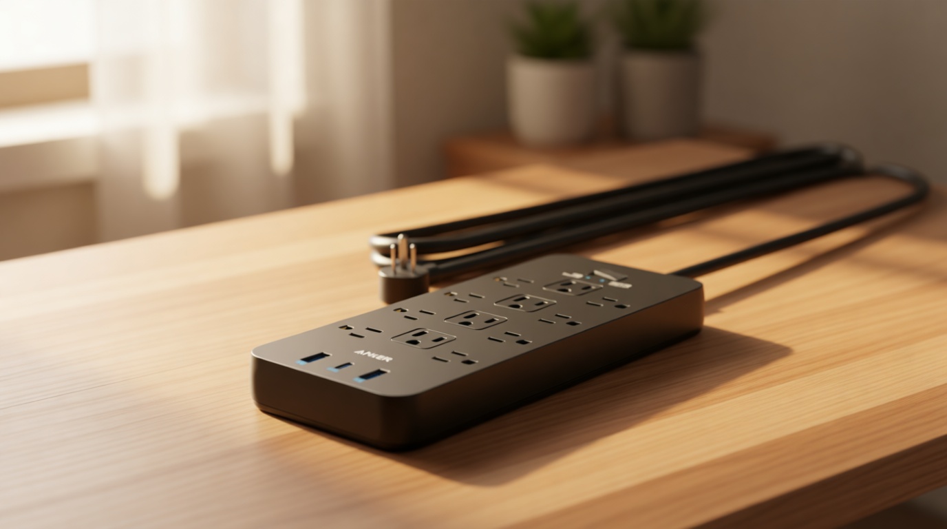 Anker Power Strip with 2100J Surge Protector, Outlet Extender, 5ft Extension Cord with Multiple Outlets, 12 AC, 2 USB A,1 USB C Port for 20W, Home Office, Dorm Room Essentials, TUV Listed ClimatePartner certified