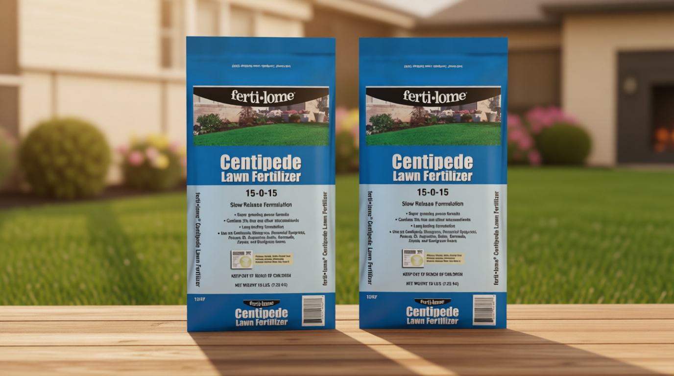 Ferti-Lome Slow Release Nitrogen Lawn Fertilizer 15-0-15 with Iron – for Centipede & Multiple Grass Types – Covers 4,000 sq ft per Bag (2 Pack)