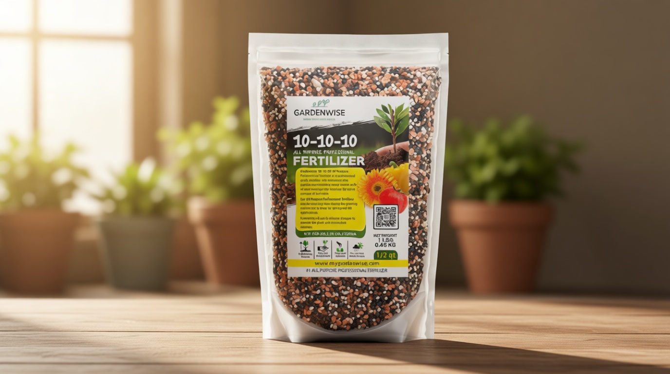 10-10-10 Plant Fertilizer Slow Release - 10 10 10 All Purpose Granular Garden Fertilizer for Vegetables, Tomato, Arborvitae, Shrubs, Rose, Flowers, Fruit, Fig Trees (1/2 Quart)