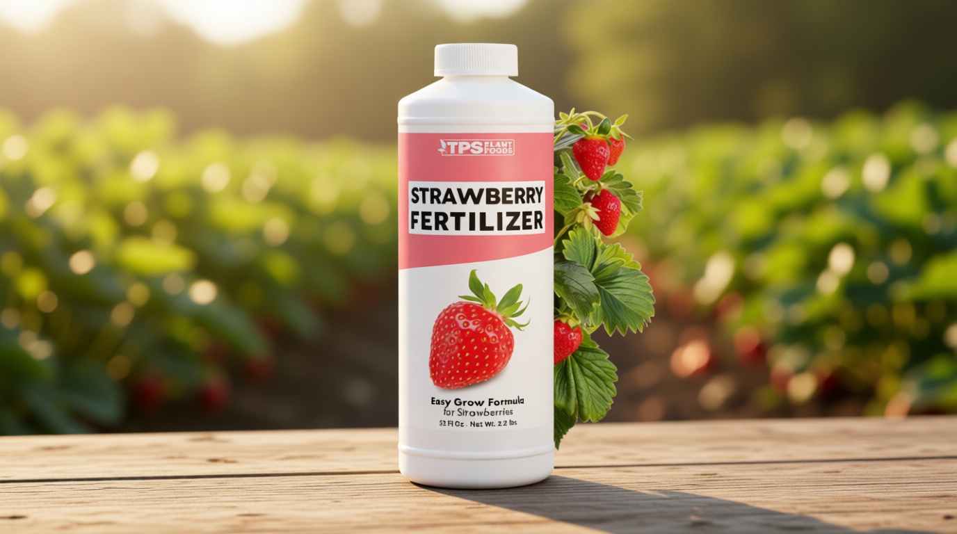 Strawberry Fertilizer for Fruit and Berry Gardens, Liquid Plant Food, 32 oz (1 Quart)