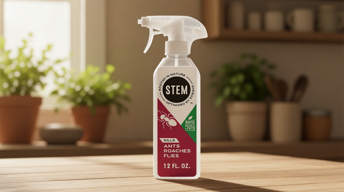 STEM Kills Ants, Roaches And Flies: Plant-Based Active Ingredient Bug Spray, Botanical Insecticide For Indoor And Outdoor Use; 12 fl oz (Pack Of 1)