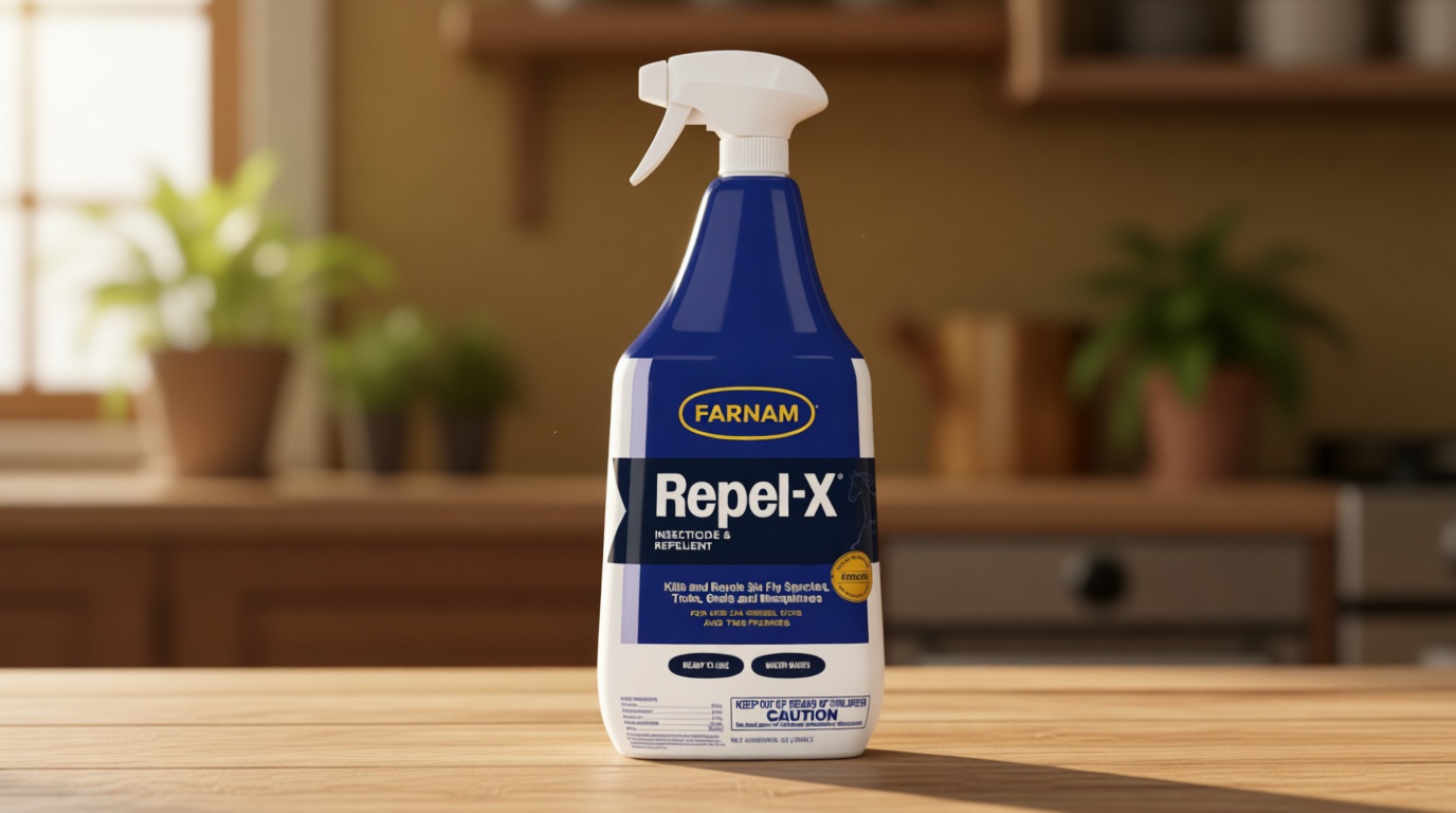 Farnam Repel-X Emulsifiable Fly Spray for Horses, Ready to Use, 32 Fl Oz