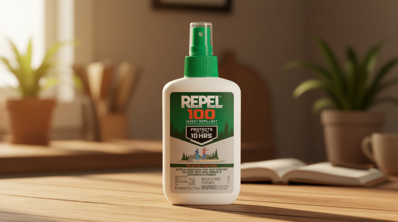 Repel 100 Insect Repellent, 4 Ounces, With DEET, 10-Hour Protection Long-Lasting Insect Repellent Pump Spray Repels Mosquitoes, Ticks, Gnats, Biting Flies, Chiggers And Fleas