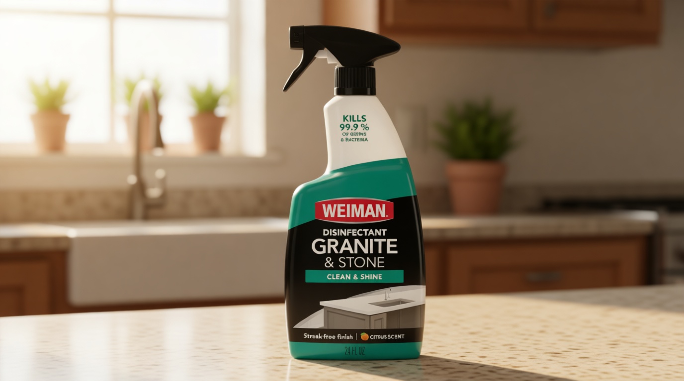 Weiman Disinfectant Granite Daily Clean & Shine, 24 Fl Oz (Pack of 1)