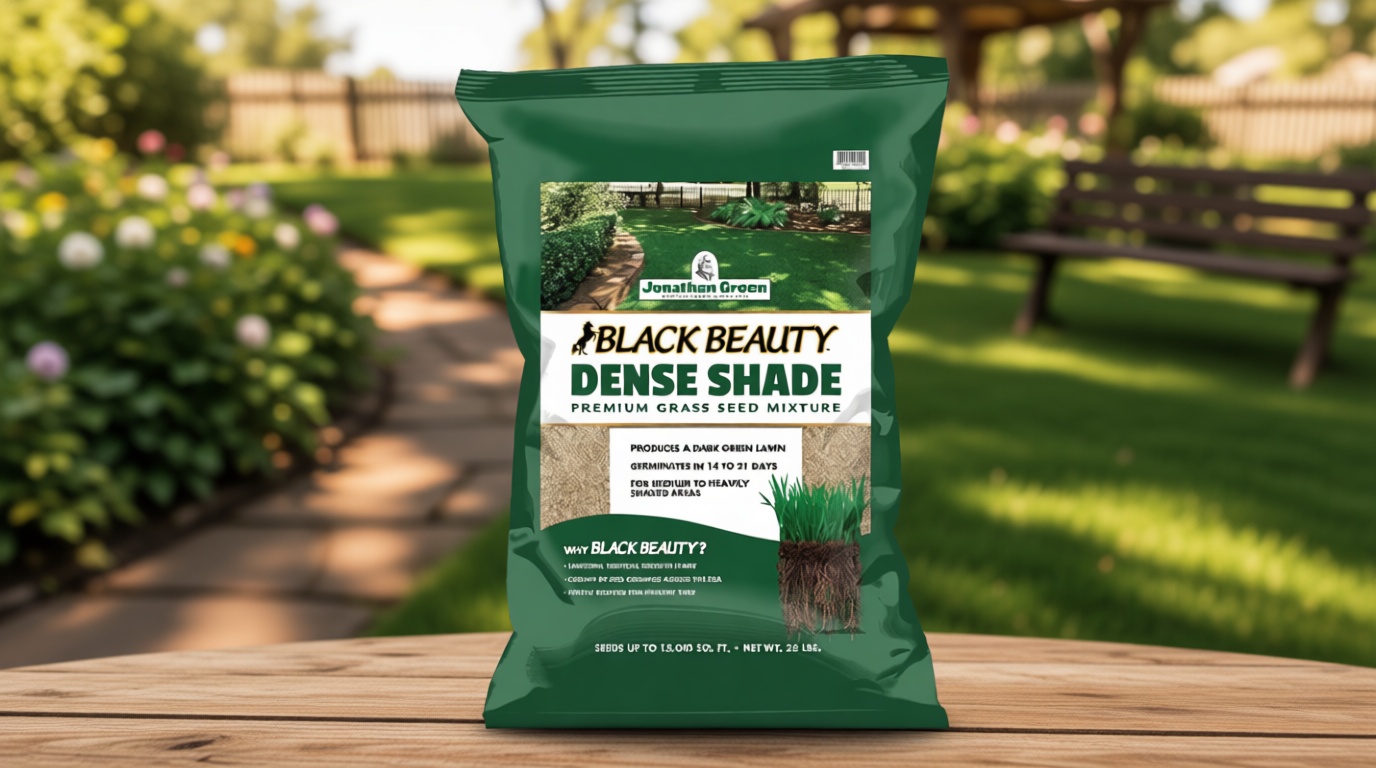 Jonathan Green (10610) Black Beauty Dense Shade Grass Seed - Cool Season Lawn Seed (25 lb)