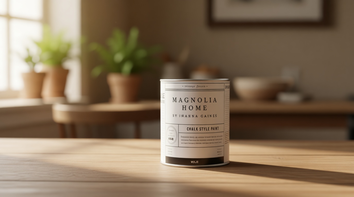 Magnolia Home by Joanna Gaines Chalk Style Interior Paint for Furniture and Cabinets, Ultra-Matte, CASTLE CREAM - 1 Quart