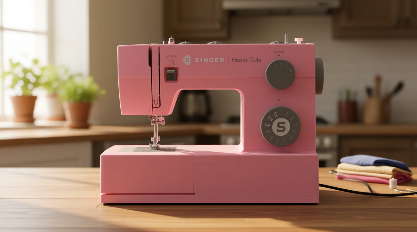 SINGER® Heavy Duty 4411 (Pink) High Speed Sewing Machine + Accessories | 11 Built-In Stitches Deliver 69 Stitch Applications | 60% More Power, 1100 Stitches/Min | Metal Frame, 4-Step Buttonhole