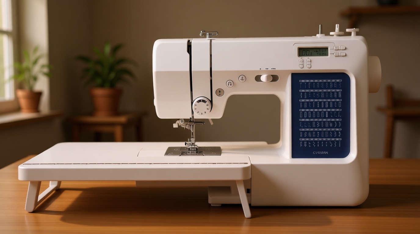 Brother CS7000X Computerized Sewing and Quilting Machine, 70 Built-in Stitches, LCD Display, Wide Table, 10 Included Feet, White