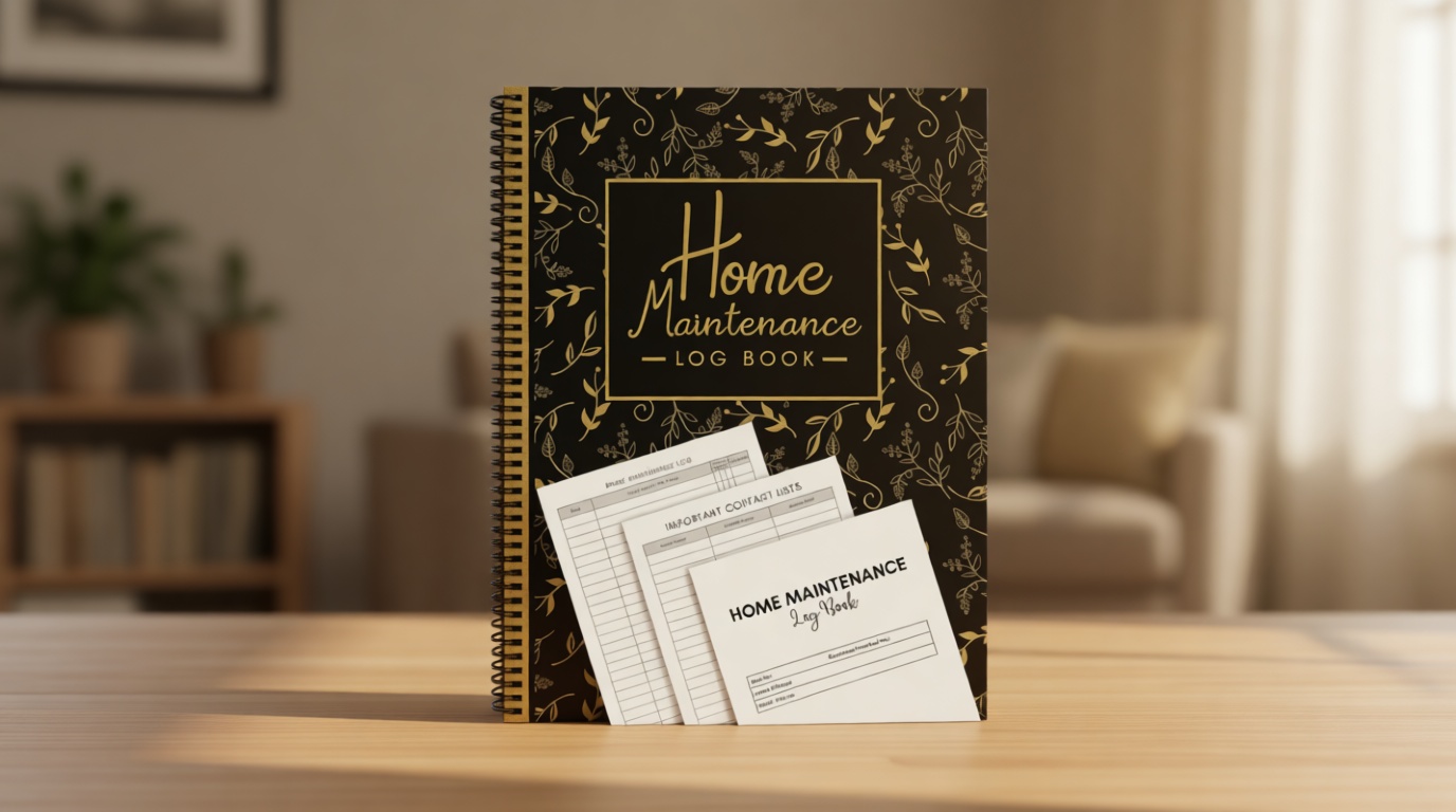 Home Maintenance Log Book: The Ultimate Simple House Repair Organizer Book With Priority Level/ Tasks Complete, Best Home Appliances / Renovation ... Planner Notebook, Best Gift For Home Buyer