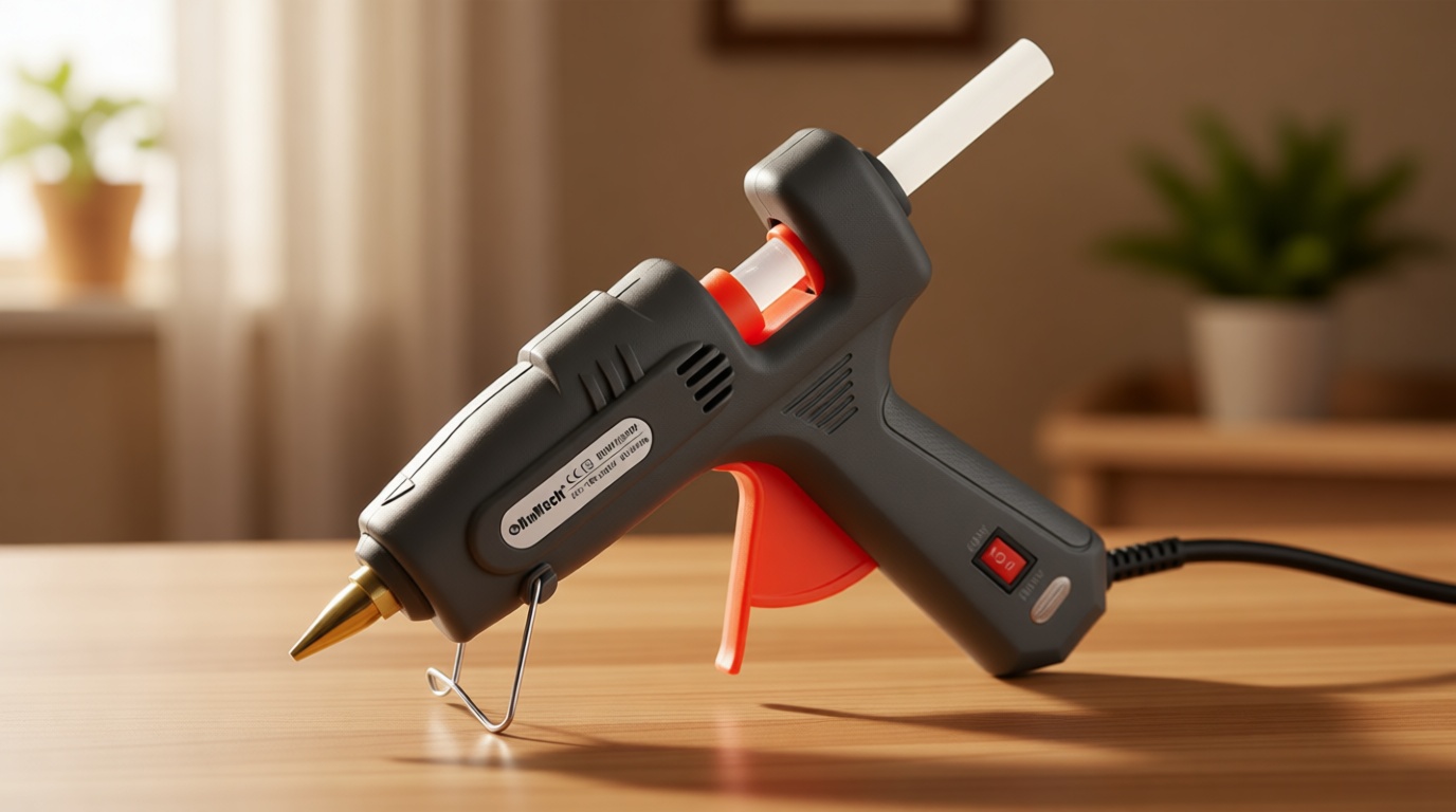 ROMECH Full Size Hot Glue Gun with 60/100W Dual Power and 21 Hot Glue Sticks (7/16"), Fast Preheating Heavy Duty Industrial Gluegun with Storage Case for Crafting, DIY and Repairs (Gray)