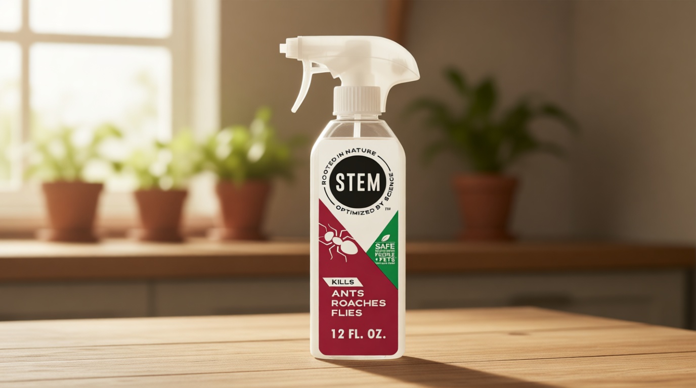 STEM Kills Ants, Roaches And Flies: Plant-Based Active Ingredient Bug Spray, Botanical Insecticide For Indoor And Outdoor Use; 12 fl oz (Pack Of 1)