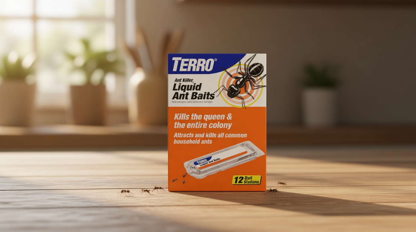 TERRO Ant Killer Bait Stations T300B - Liquid Bait to Eliminate Ants - Bait System - 12 Count Stations for Effective Indoor Ant Control