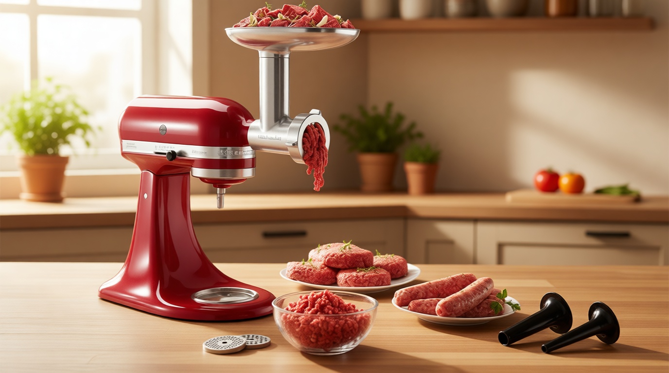 KitchenAid Stand Mixer Attachment, Food Grinder KSMMGA, Metal Food Grinder
