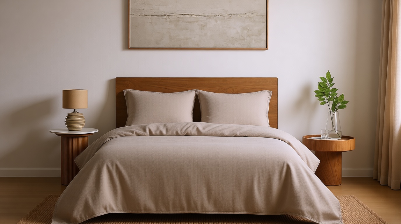 DAPU 100% Linen Duvet Cover Queen, Natural French Flax Breathable Duvet Cover 3 Pcs Set with Long Zipper Closure, Soft Lightweight Durable Linen Bedding for Hot Sleepers (Natural Linen, Queen) OEKO-TEX STANDARD 100