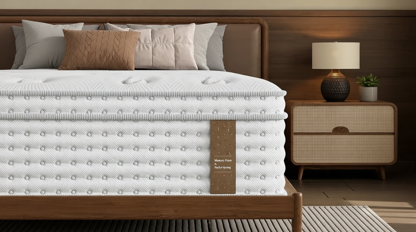 BedStory Medium Firm Queen Mattress 14 Inch, Hybrid Queen Size Mattress in a Box, Back Pain Relief, Luxury Pocket Spring Mattress, Fiberglass-Free, 365-Night-Trial, 10 Year Warranty OEKO-TEX STANDARD 100