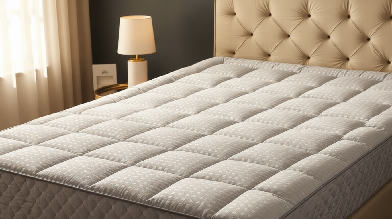 HYLEORY Queen Mattress Pad Quilted Fitted Mattress Protector Cooling Pillow Top Mattress Cover Breathable Fluffy Soft Mattress Topper with 8-21" Deep Pocket OEKO-TEX STANDARD 100