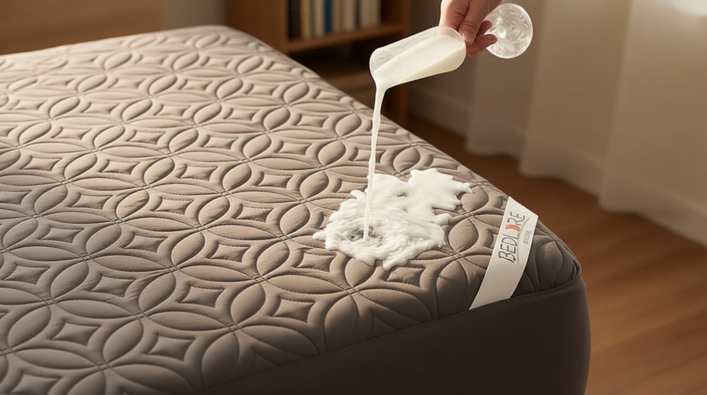 BEDLORE Waterproof Mattress Protector, Queen Size Mattress Pad Noiseless with Deep Pocket 6"-18" Depth, Soft Breathable Dirt-Proof Bed Mattress Cover Washable for Home, Bedroom, Hotel (Gray) OEKO-TEX STANDARD 100