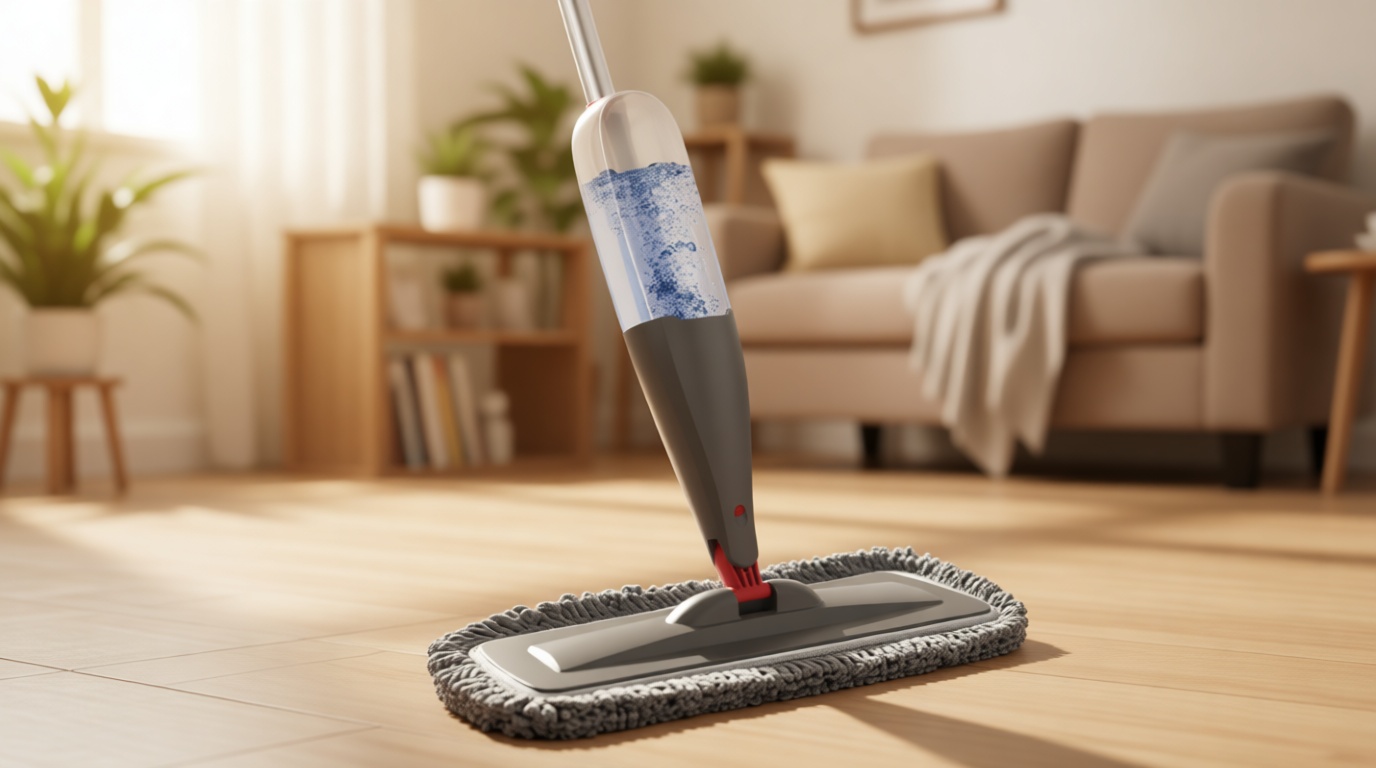 Spray Mop for Floor Cleaning with Washable Pads, Microfiber Wet Mops with 800 ml Refillable Bottle,Reusable Dust Mops with Sprayer for Hardwood Laminate Vinyl Tile Cleaning