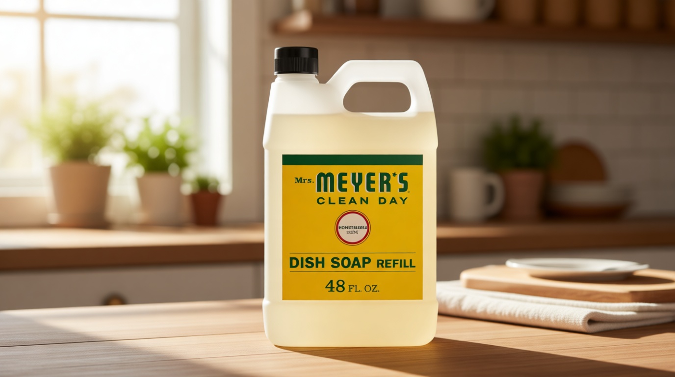 MRS. MEYER'S CLEAN DAY Liquid Dish Soap Refill, Honeysuckle, 48 fl. oz