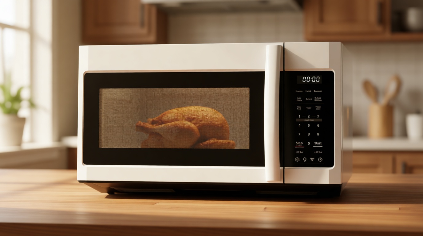 BLACK+DECKER Over the Range Microwave Oven with Vent and One-Touch Auto Cooking, 1.7 cu. ft. OTR Over Stove Microwave, White, 1000 Watts, EM044K6CF-WH