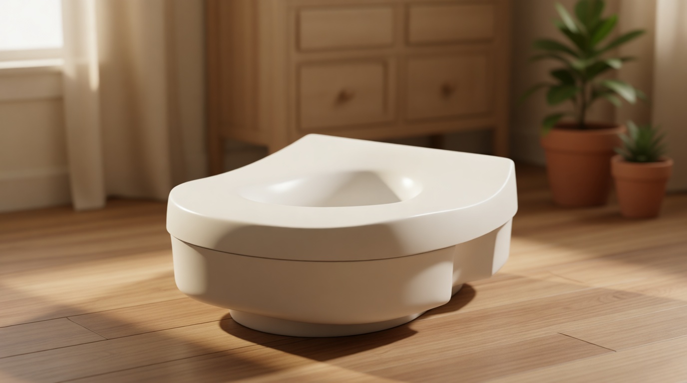 Moen DN7020 Raised Toilet Seat with 5” Elevation, 250 lbs. Weight Capacity, Glacier