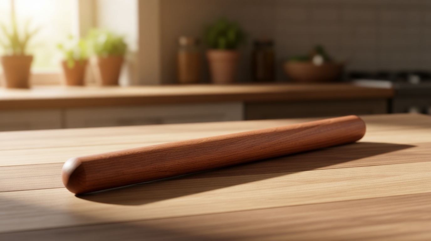 Aisoso French Rolling Pin, 17.7 Inches Wood Rolling Pin for Baking Extra Long Thickened, Classic Wooden Dough Roller for Fondant Pizza Pie Crust Cookie Pastry, Essential Kitchen Utensil, Brown