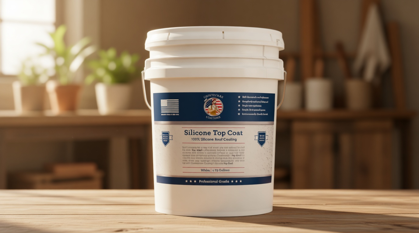 100% Silicone Roof Coating for RVs, Campers & Flat Roofs - Waterproof Seal for Leaks, Cracks & Seams - Ponding Water Resistant - 4.75 Gallon White