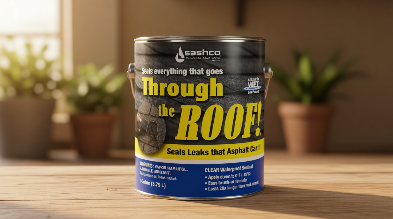 Sashco 14004 Gallon Clear Roof Sealant