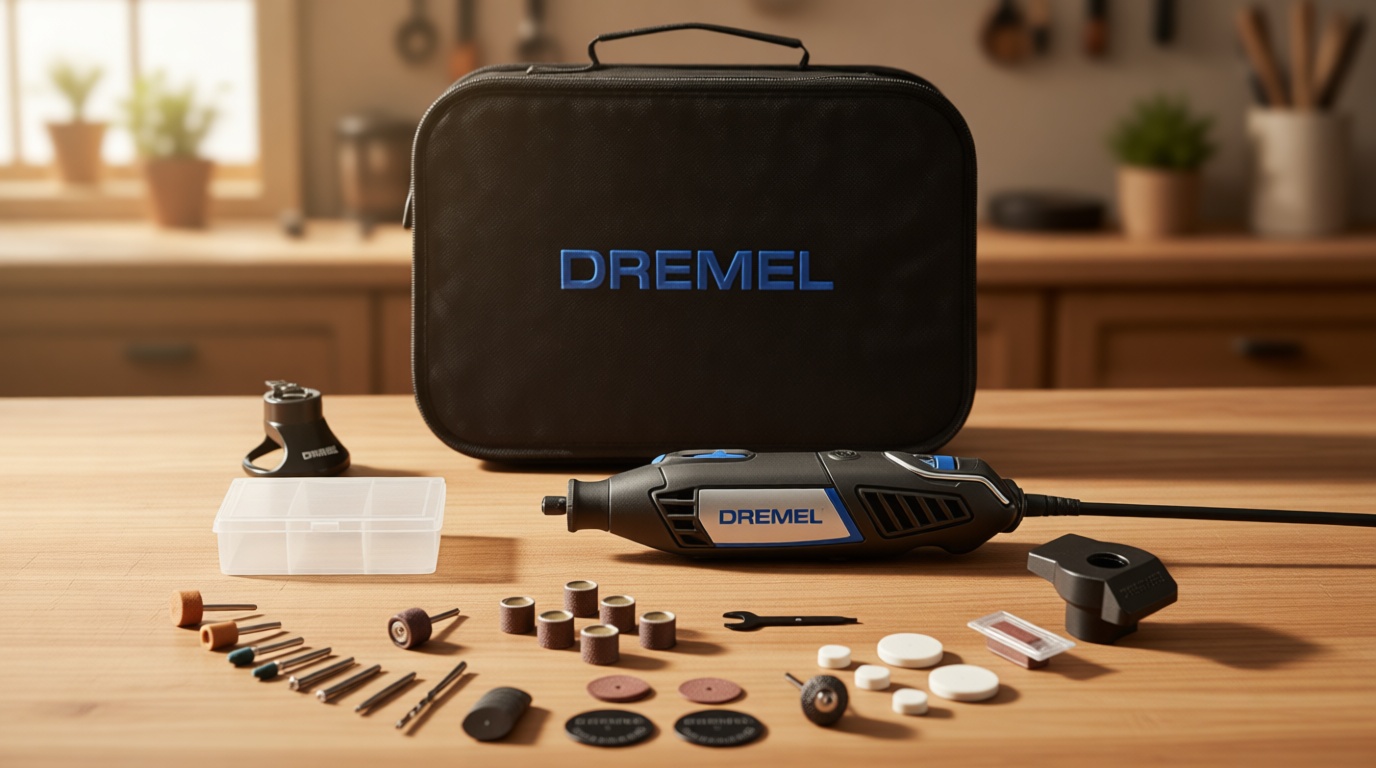 Dremel 4000-2/32 Variable Speed Rotary Tool Kit-Engraver, Polisher, and Sander- Perfect for Cutting, Detail Sanding, Engraving, Wood Carving, and Polising- 2 Attachments & 32 Accessories