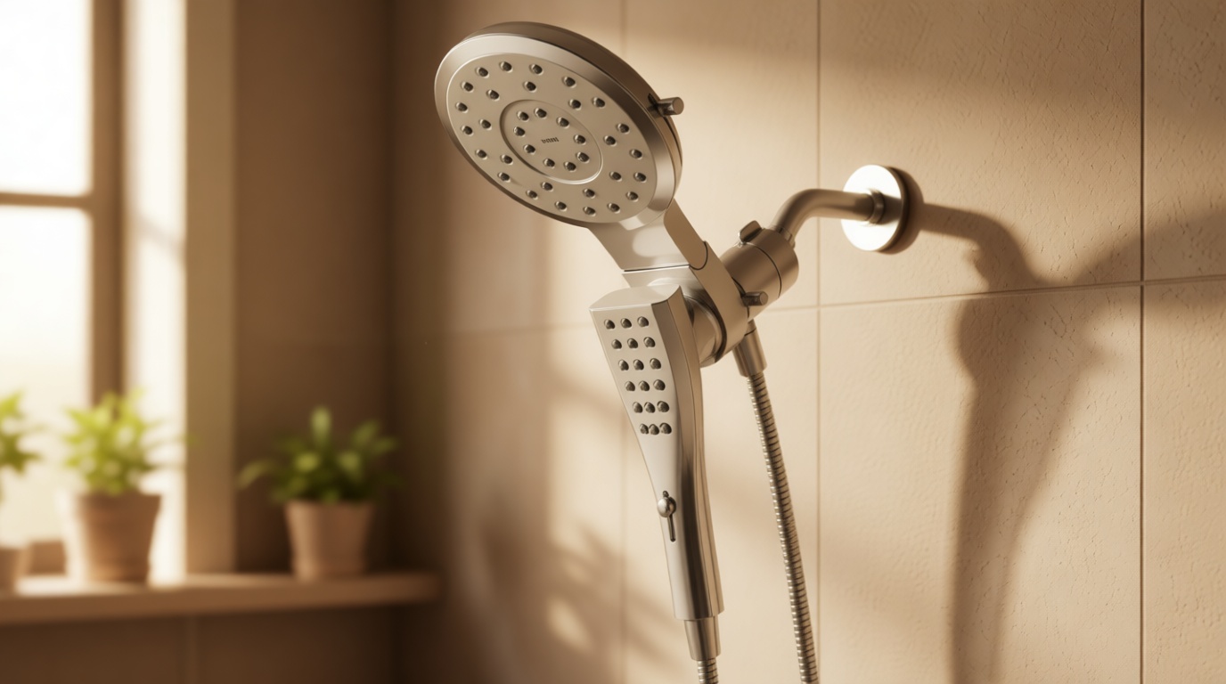 Moen Verso Rain Showerhead and Handshower Combination with Infiniti Dial and Magnetix Docking, 60" Hose, Chrome, 220C2EP WaterSense