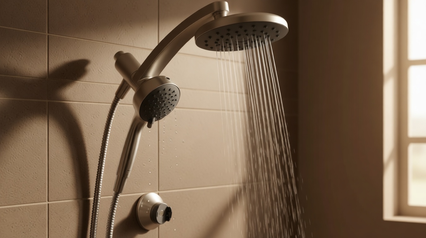 Delta 6-Setting PivotPro 3-in-1 Combination Shower Head with ProClean Spray, Brushed Nickel Round Shower Head Rainfall with Handheld Spray, 1.75 GPM, SpotShield Brushed Nickel 75648SN