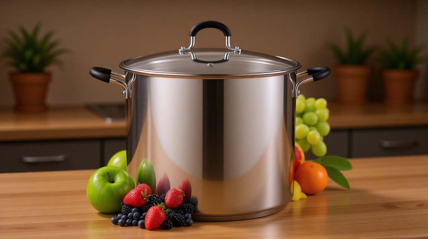 Cook N Home Stockpot Sauce Pot Induction Pot With Lid Professional Stainless Steel 12 Quart, Dishwasher Safe With Stay-Cool Handles, Silver