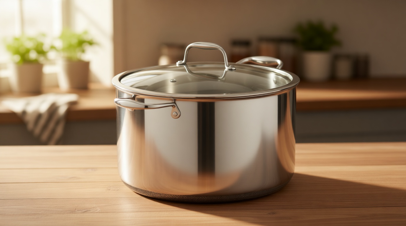 HexClad Hybrid Nonstick 12-Quart Stockpot with Tempered Glass Lid, Stay-Cool Handles, Dishwasher-Friendly, Oven-Safe Up to 900°F, Induction Ready, Compatible with All Cooktops