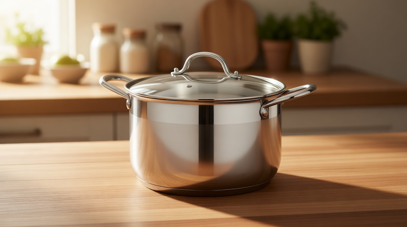 Kirecoo Stainless Steel Stock Pot - 12 Quart Heavy Duty Stock Cooking Pot with Visible Lid for Pasta, Soup, Spaghetti, Nonstick Thick Bottom Big Stockpot, Cookware for Canning, Boiling, Simmer