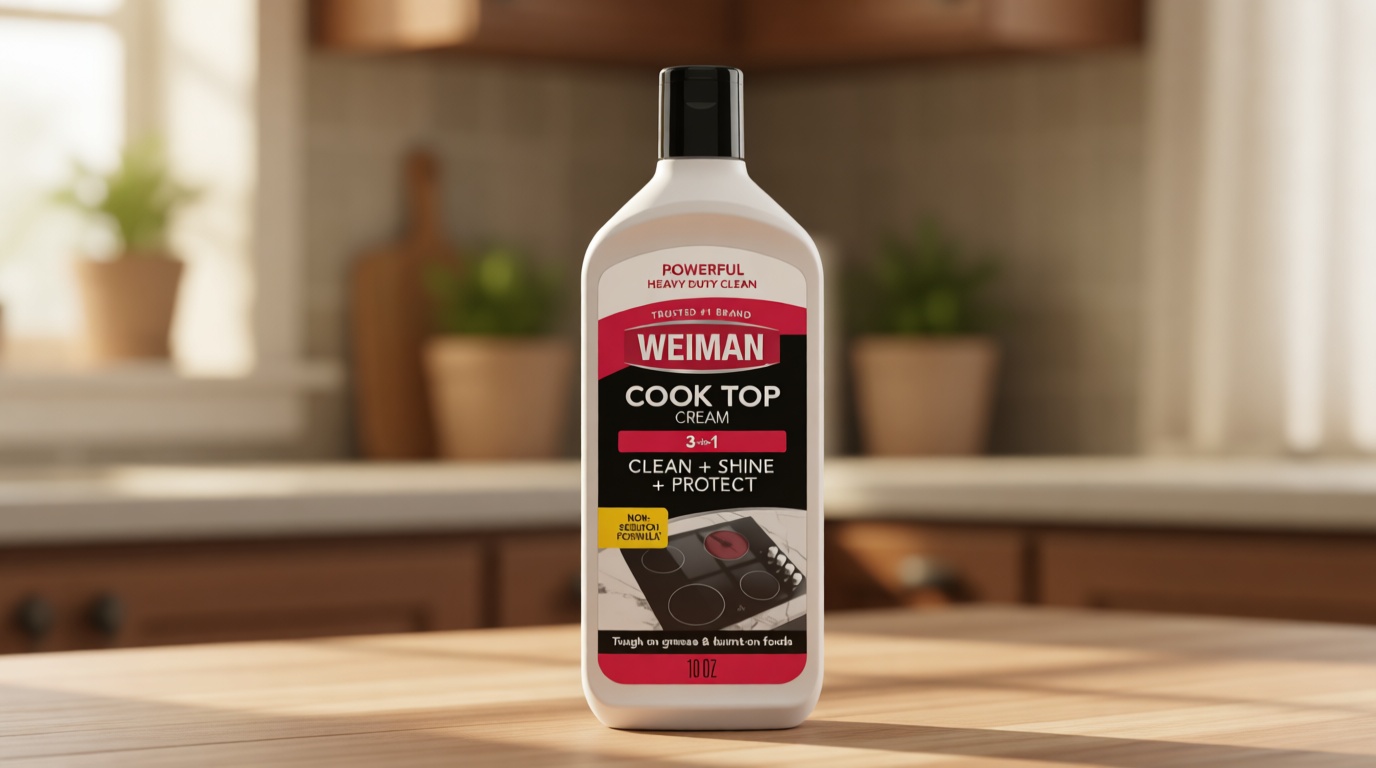 Weiman Cooktop Cleaner & Polish Heavy Duty Stove Eco Friendly 10 oz Bottle