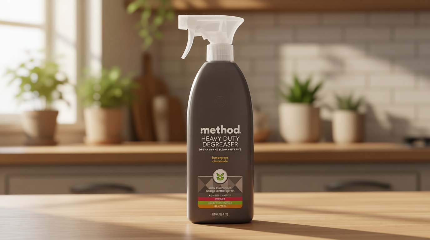 Method Heavy Duty Degreaser, Lemongrass Scent, Oven Cleaner & Stove Top Cleaner, 28 Oz Spray Bottle