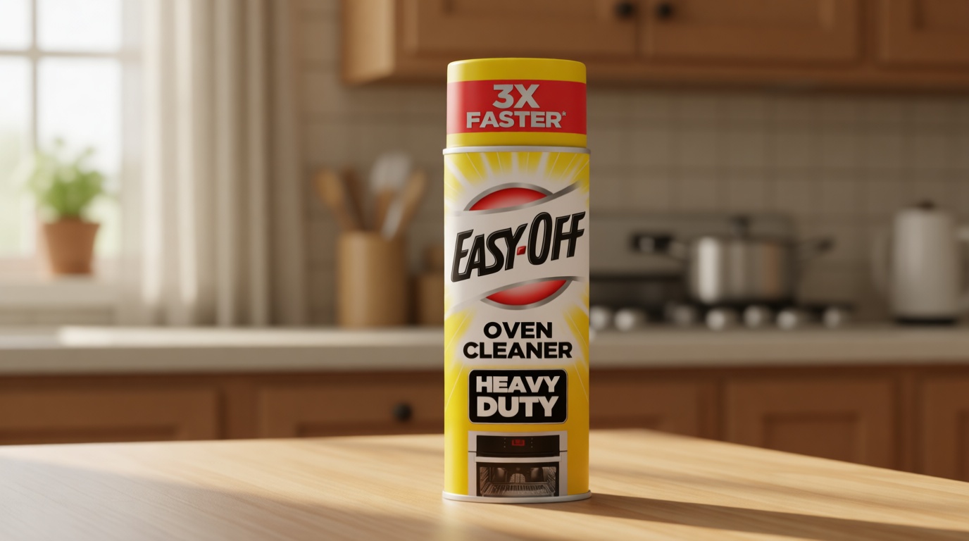 Easy-Off Heavy Duty Oven Cleaner Foam, Removes Grease & Burned-On Food, For Ovens, Grill Grates & More 14.5oz