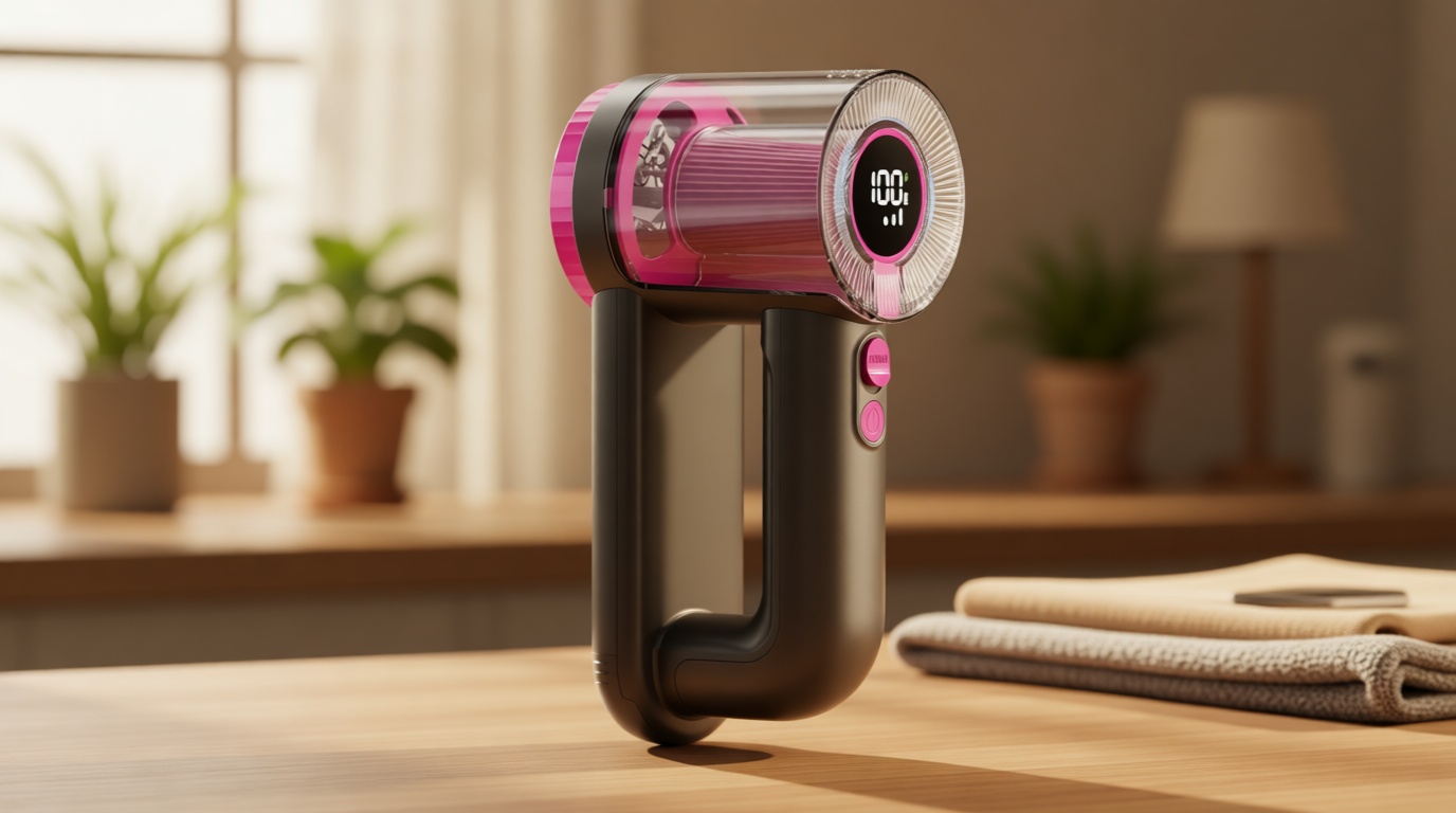 Rechargeable Fabric Shaver, 2-in-1 Lint Remover for Clothing, Furniture, Sweater with 6-Blade, 200ml Container, LED Display, 2000mAh USB-C, 3-Speed Lint Shaver Eliminates Fuzz & Pilling