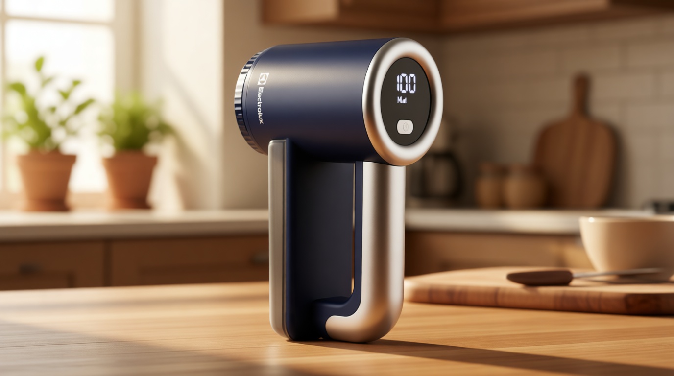 Electrolux Rechargeable Fabric Shaver | 3-Speed Lint Remover for Clothes & Furniture | Eliminates Fuzz & Pilling | Electric Lint Shaver with LED Display & Type-C Fast Charging Port - Blue
